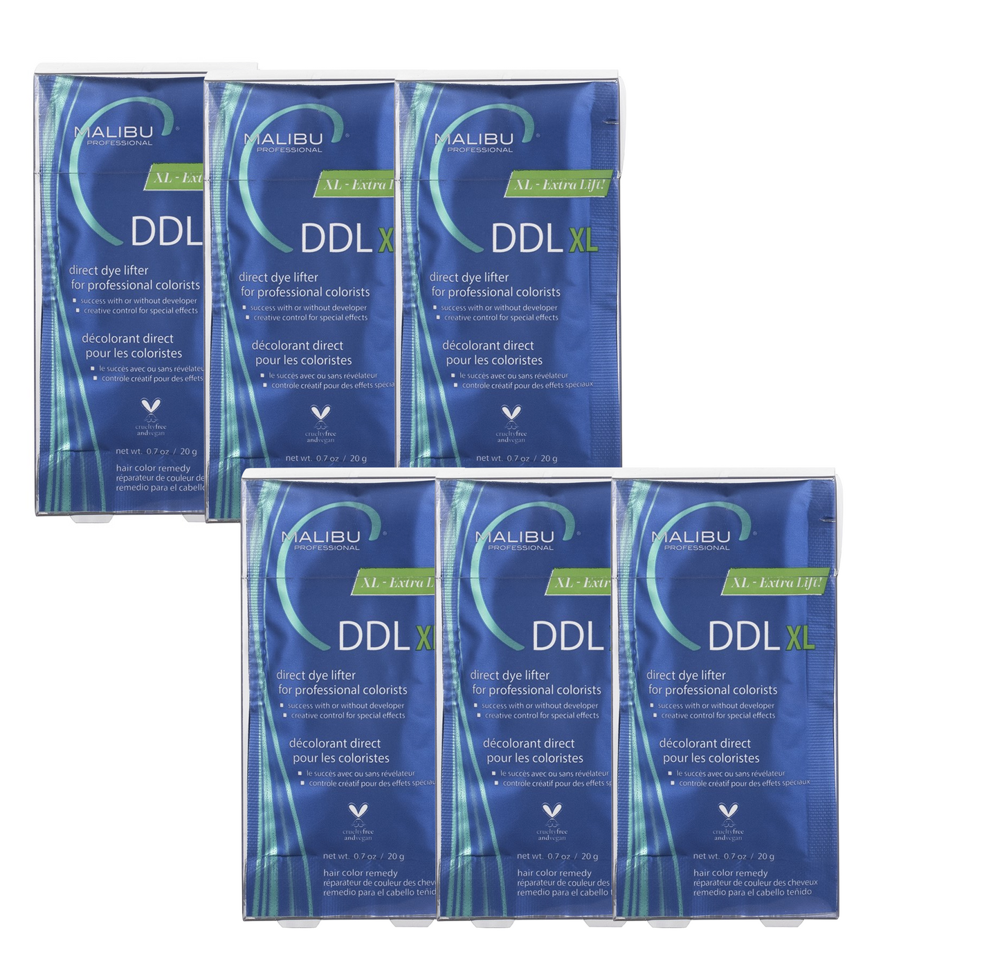 Malibu C DDL XL Extra Lift Direct Dye Lifter 20g (6pc)