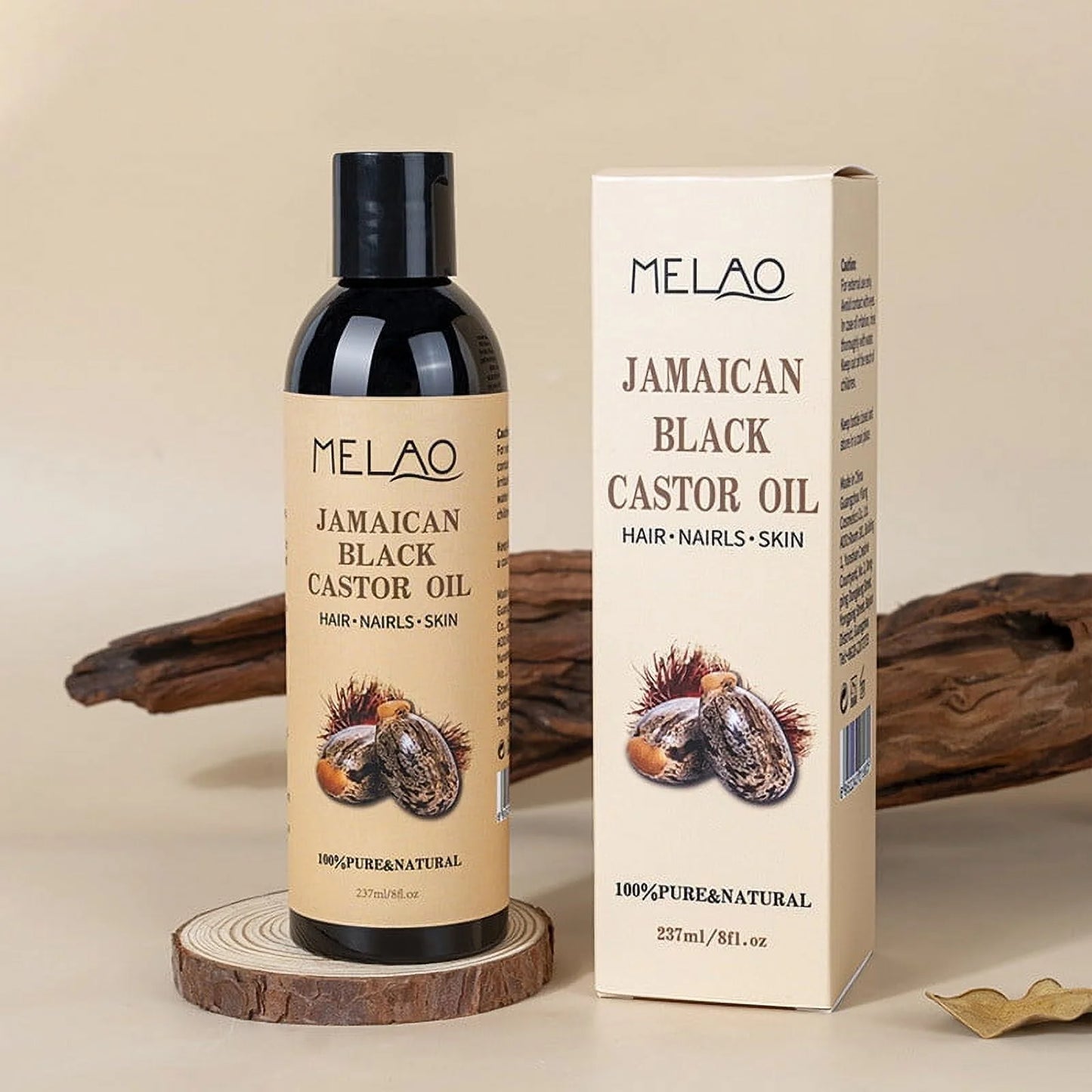 Melao Jamaican Black Castor Oil Hair Skin & Nails 237ml