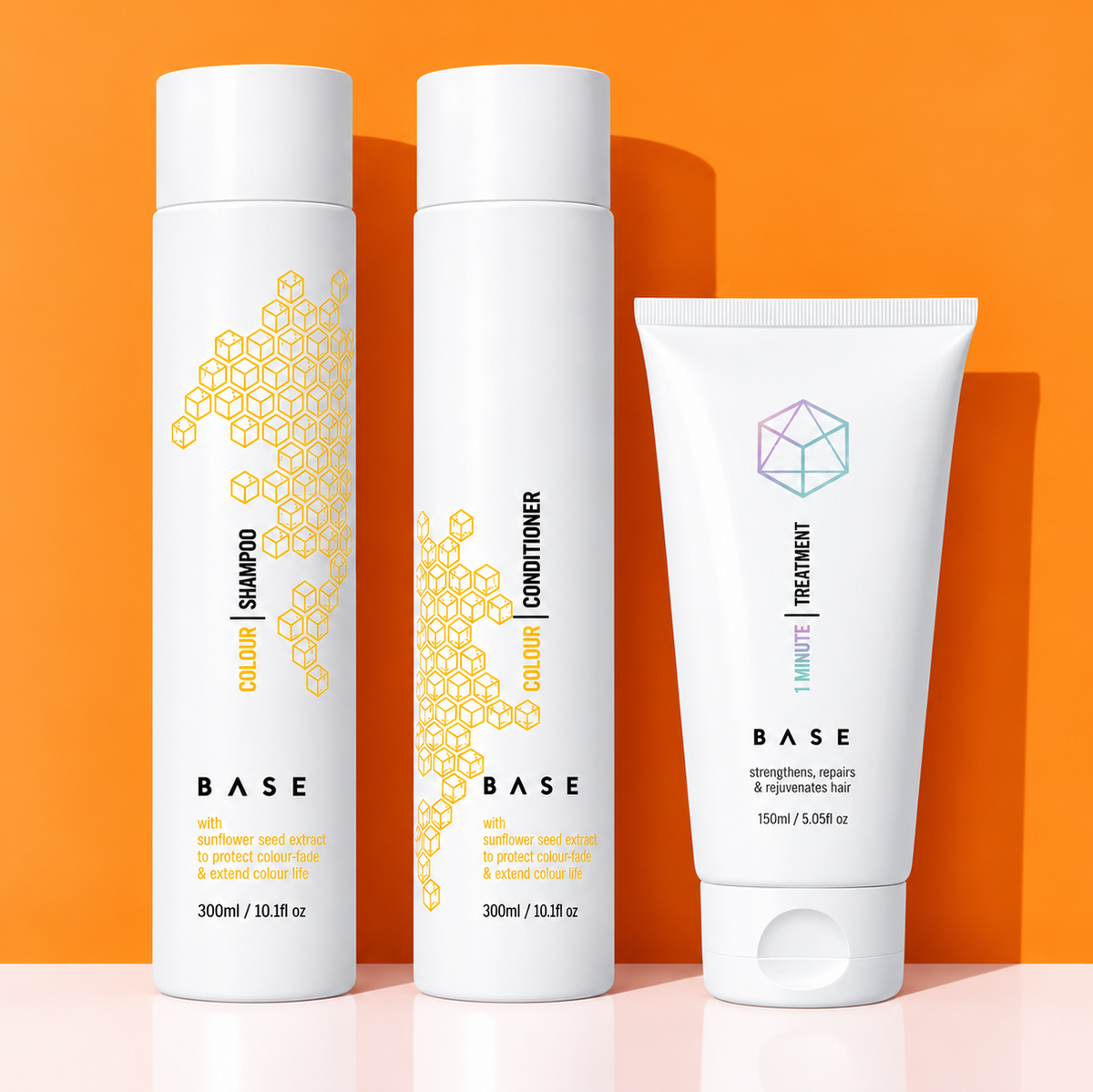 Base Colour Shampoo and Conditioner 300ml + Treatment (3pc)