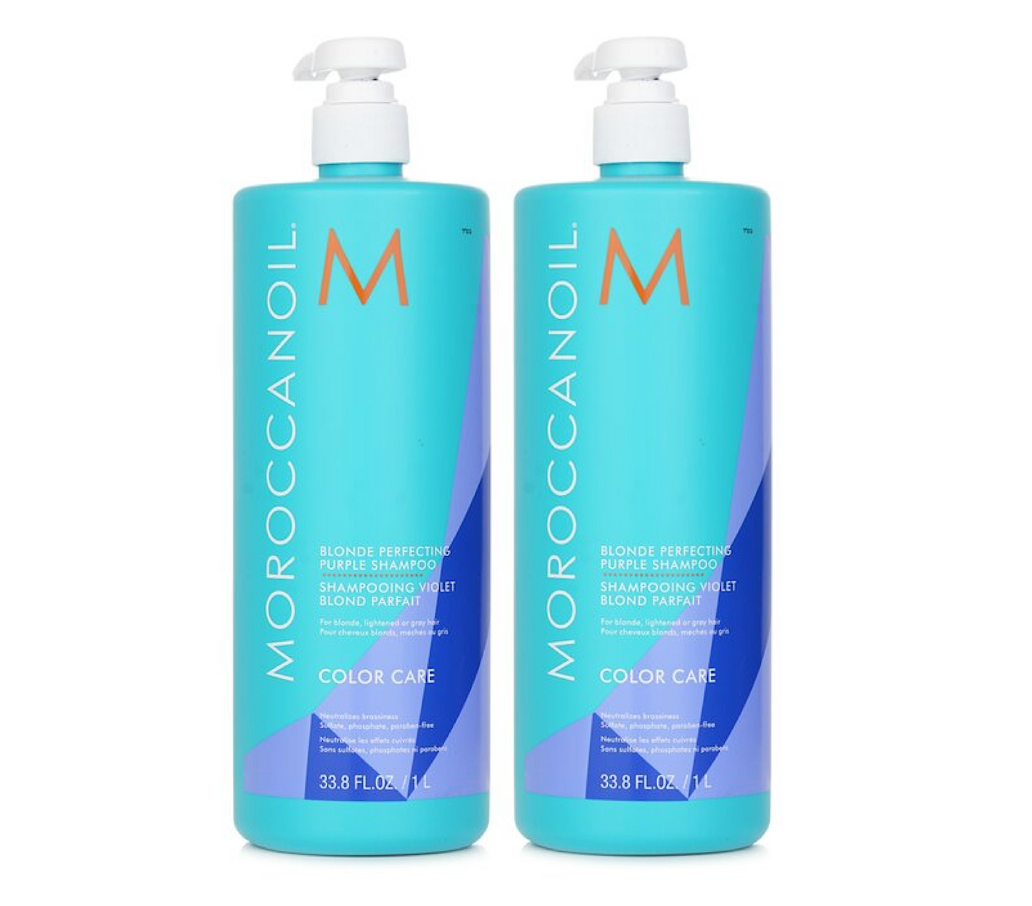 Moroccanoil Blonde Perfecting Purple Shampoo 1000ml (2pc)