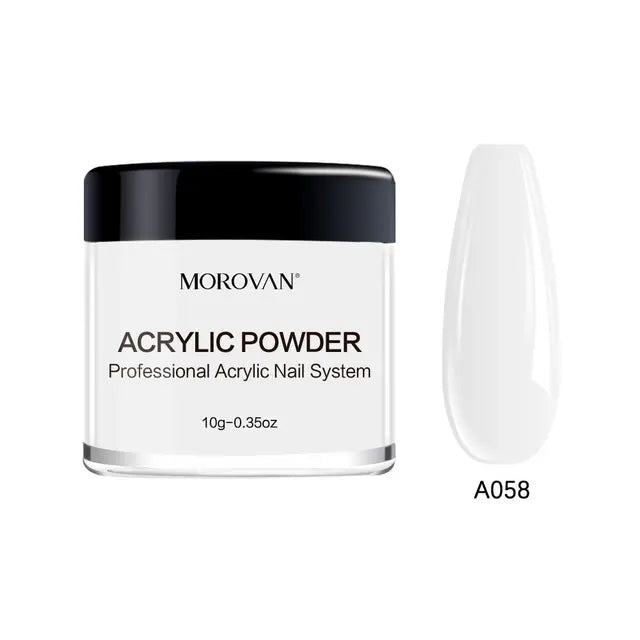Morovan Acrylic White Powder Nail System 10g