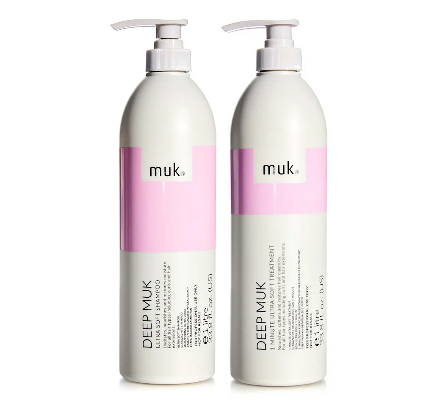 Muk Deep Ultra Soft Shampoo and 1 Minute Treatment 1000ml