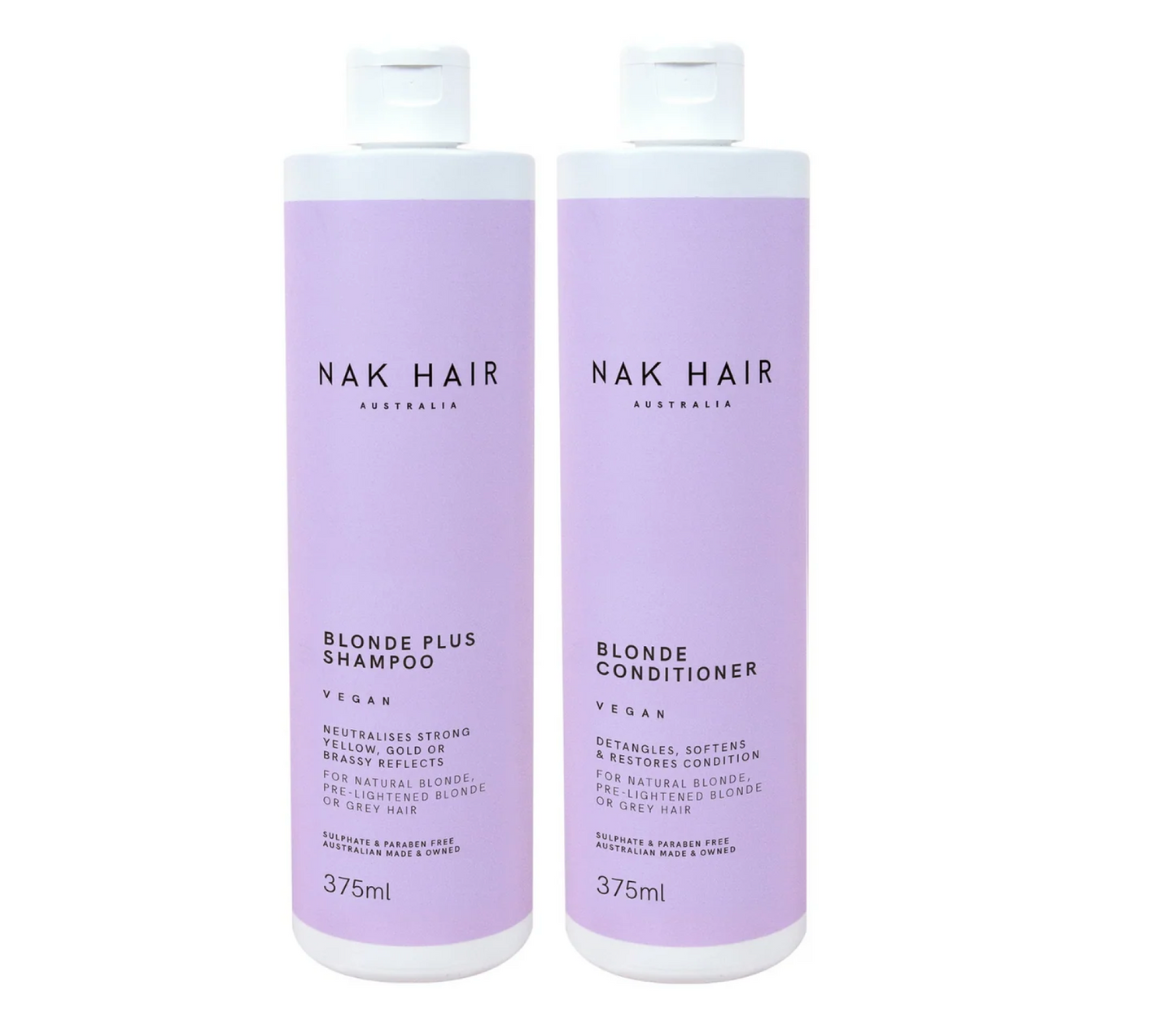Nak Blonde Plus Shampoo and Conditioner 375ml