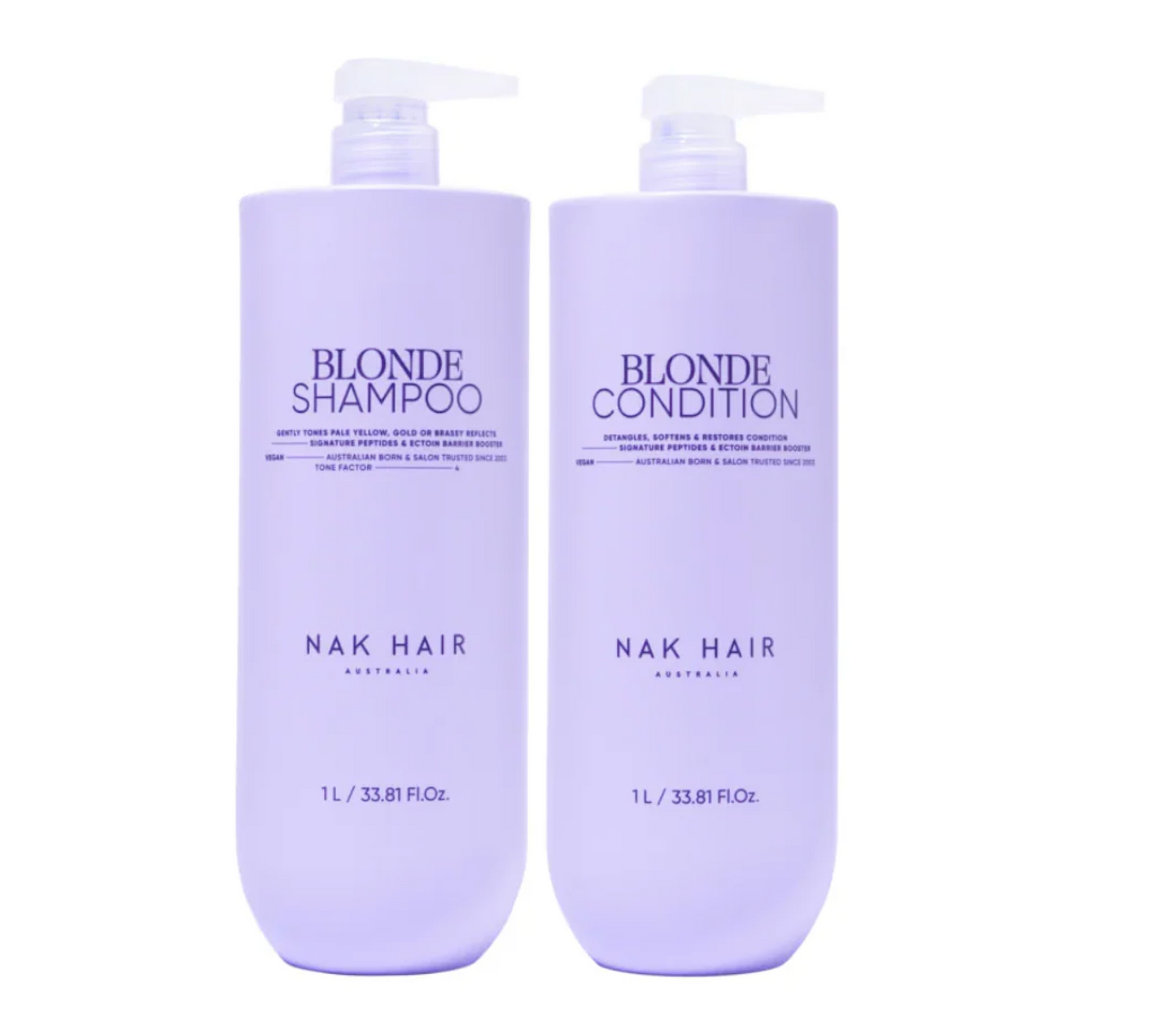 Nak Blonde Shampoo and Conditioner 1000ml