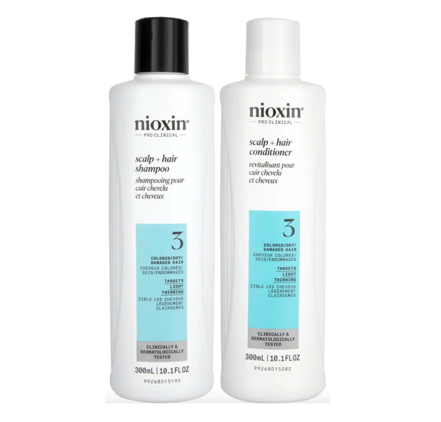 Nioxin Scalp & Hair System 3 Colored Dry Shampoo and Conditioner 300ml