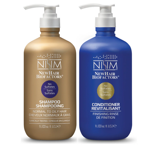 Nisim New Hair Growth Revitalisant Normal To Oily Shampoo & Conditioner 1000ml