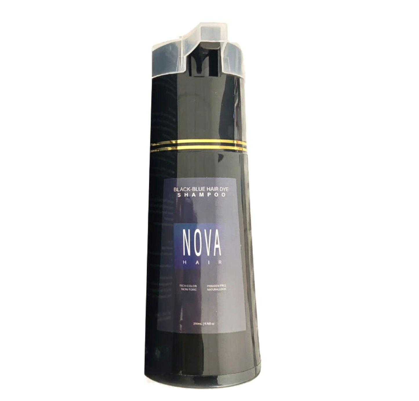 Nova Hair BLACK BLUE Hair Dye Shampoo 200ml