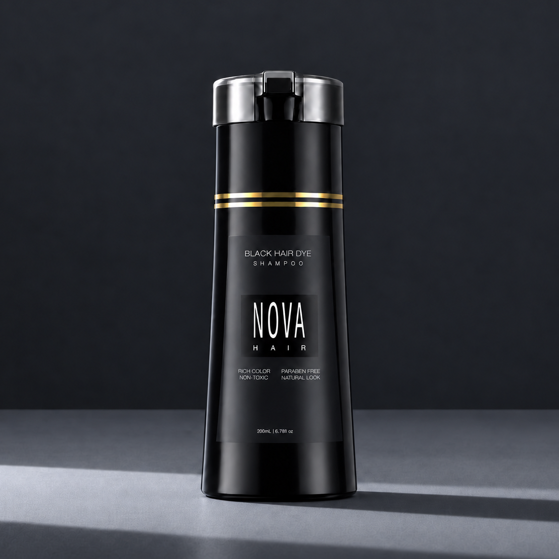 Nova Hair Instant Black Dye Shampoo 200ml