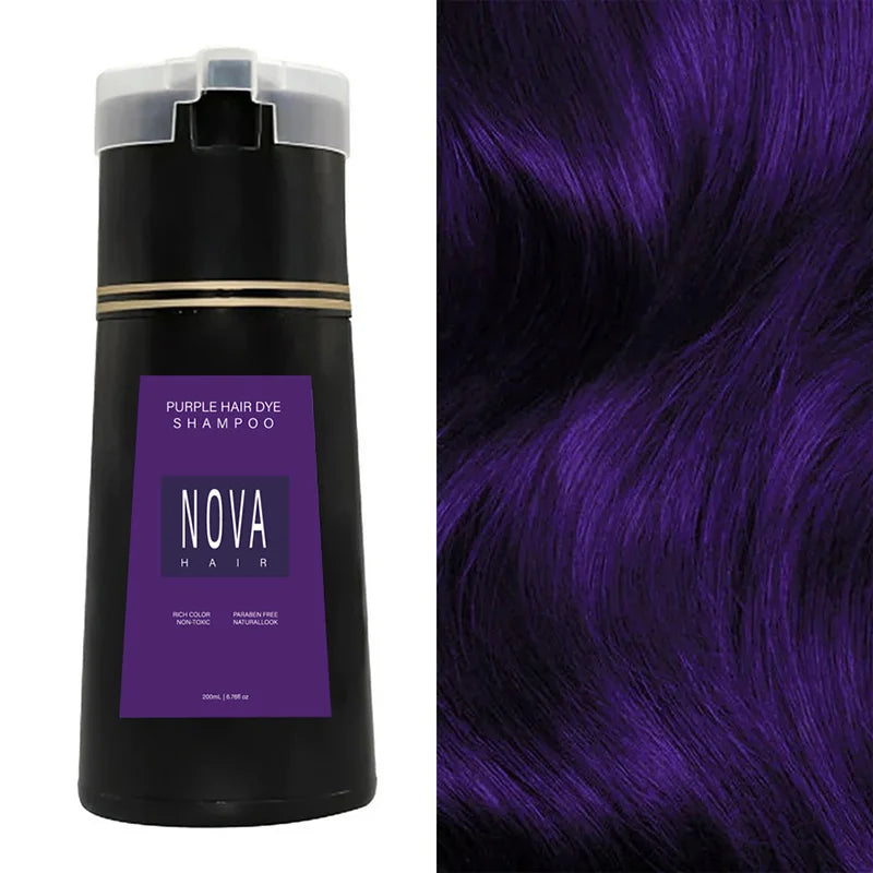 Nova Hair Purple Hair Dye Shampoo 200ml