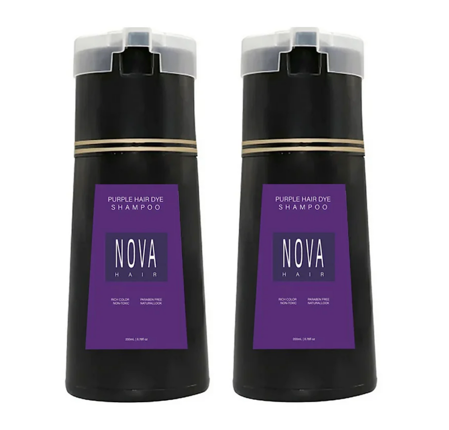 Nova Hair Purple Hair Dye Shampoo 200ml (2pc)
