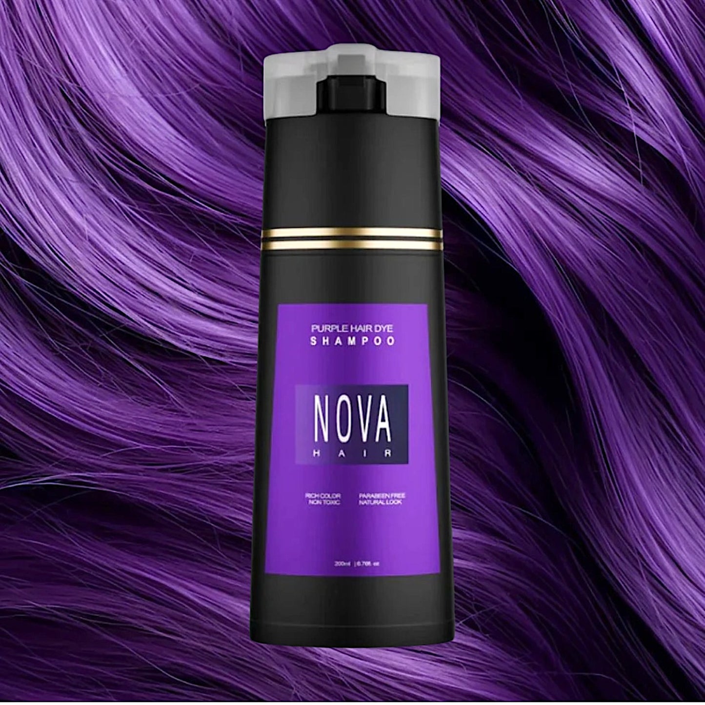 Nova Hair Purple Hair Dye Shampoo 500ml (2pc)