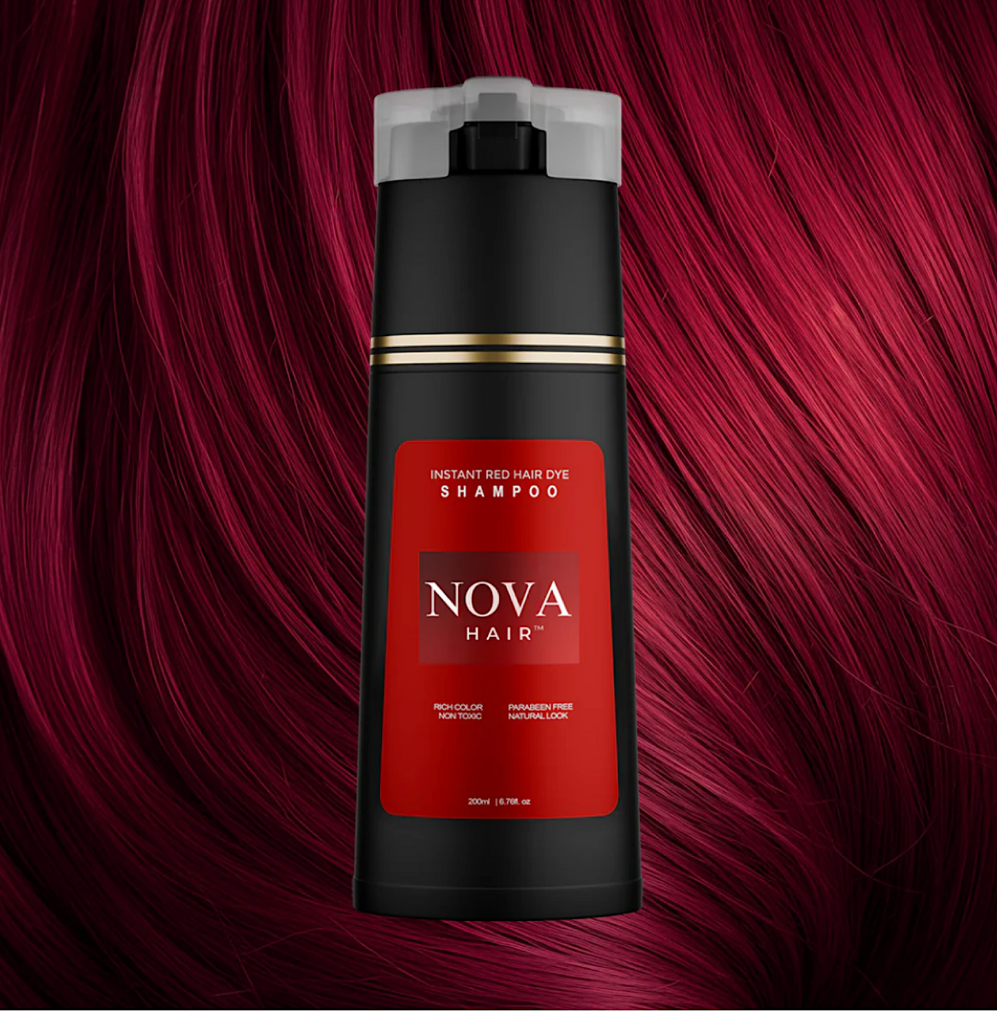 Nova Hair Red Hair Dye Shampoo 200ml