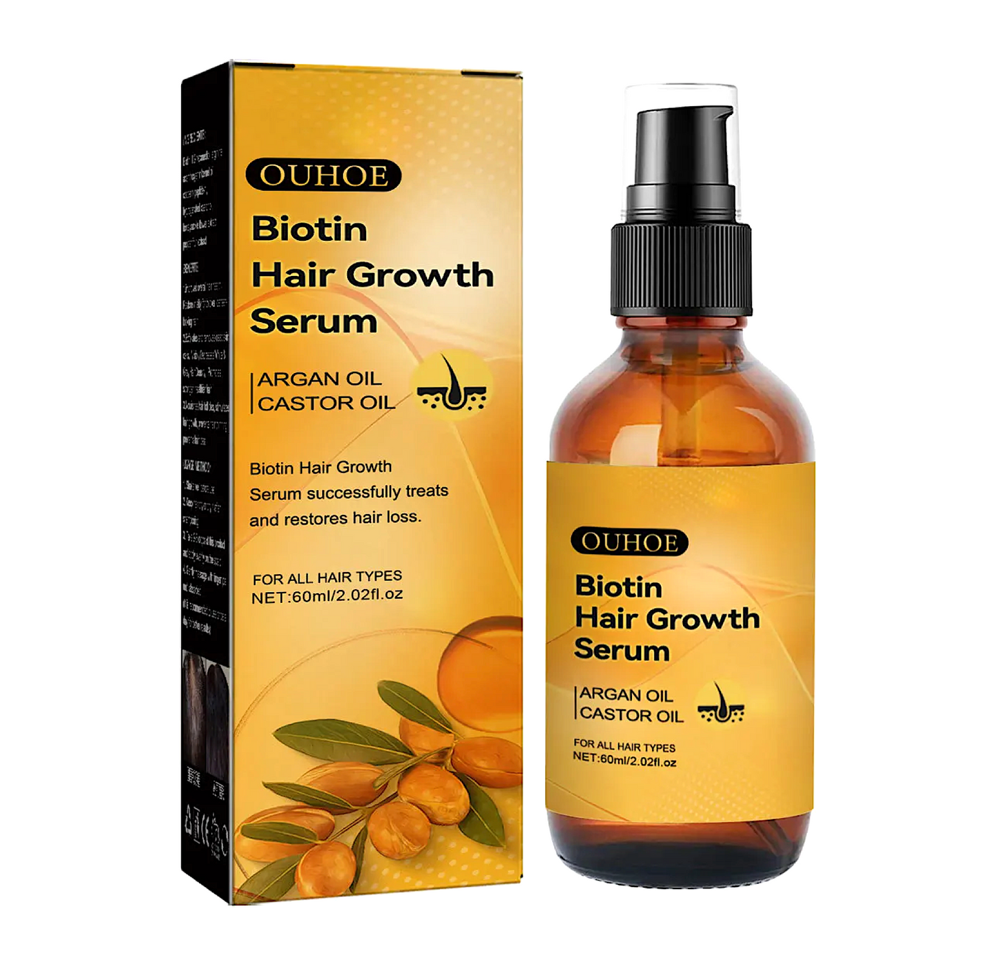 Ouhoe Biotin Hair Growth Castor Oil Serum 60ml