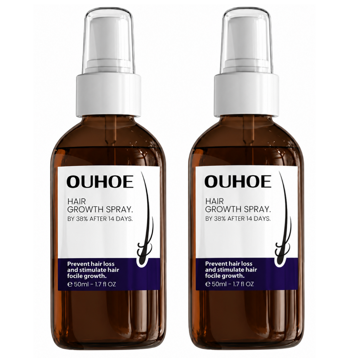 Ouhoe Hair Growth Spray 14 Days 50ml (2pc)