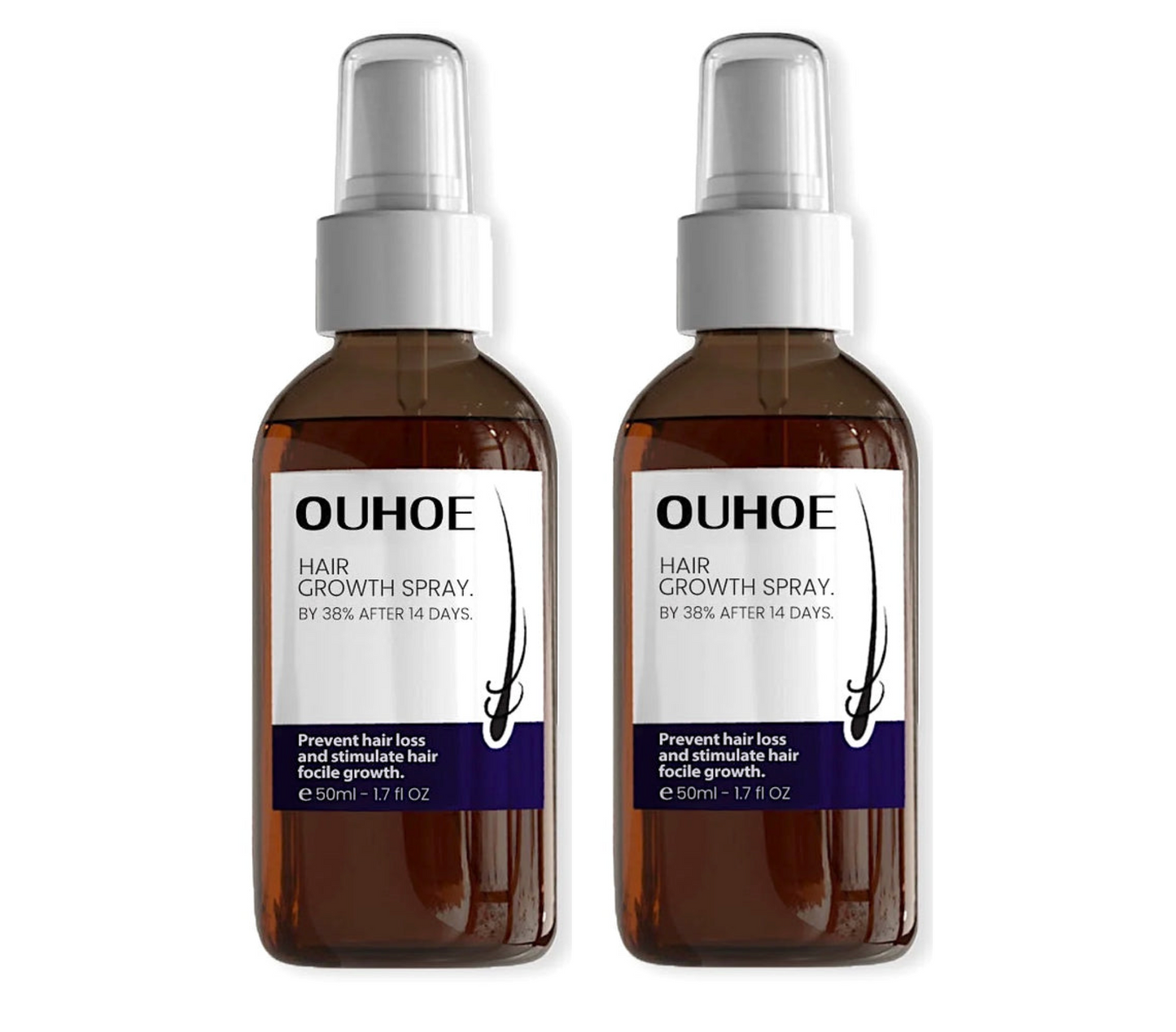 Ouhoe Hair Growth Spray 14 Days 50ml (2pc)