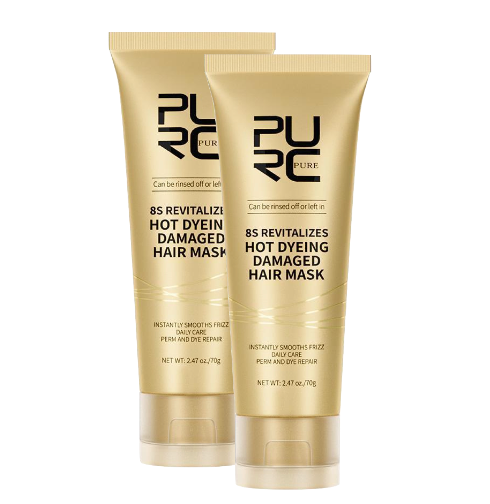 Purc 8 Second Hot Dyeing Smoothing Damaged Hair Mask 70g (2pc)