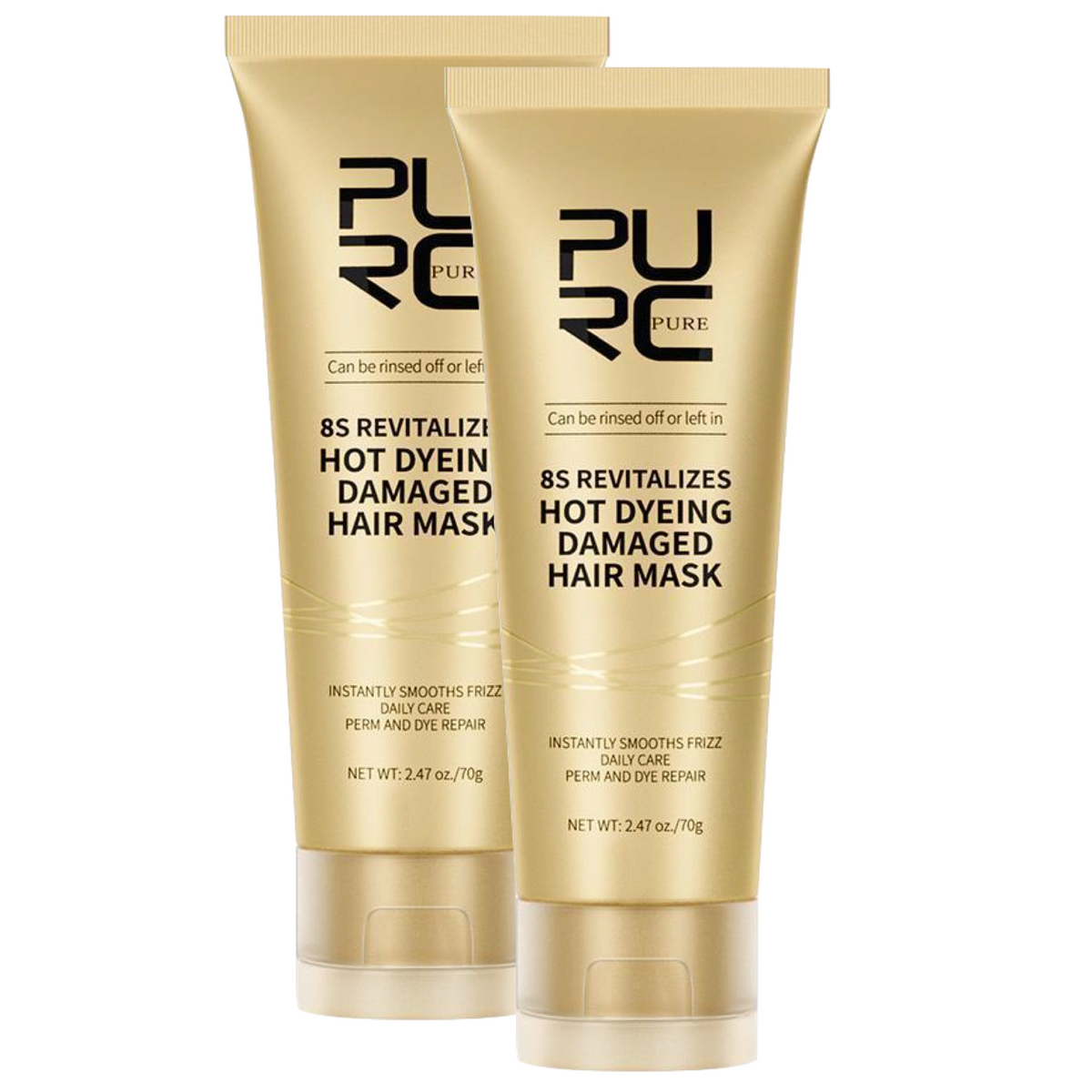 Purc 8 Second Hot Dyeing Smoothing Damaged Hair Mask 70g (2pc)