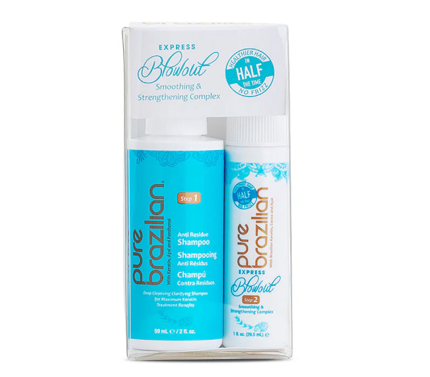 Pure Brazilian Mini Express Blowout Shampoo & Smoothing Complex Kit