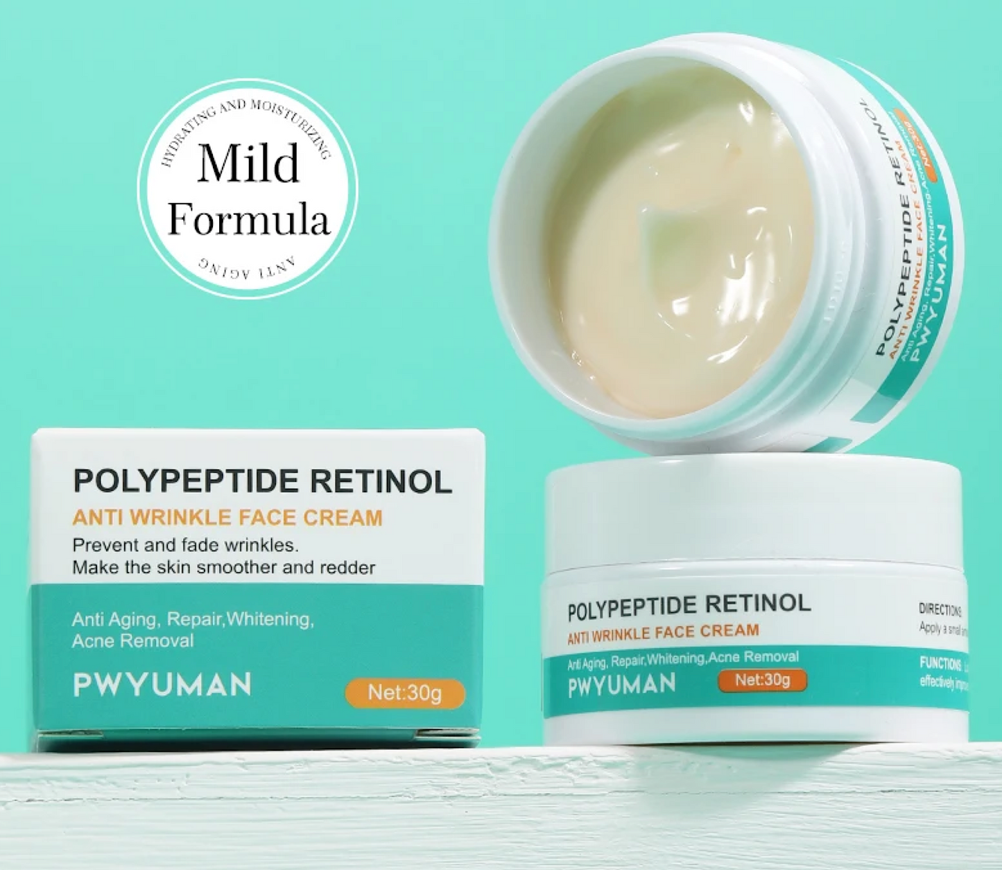 Pwyuman Polypeptide Retinol Anti Wrinkles Face Cream 30g