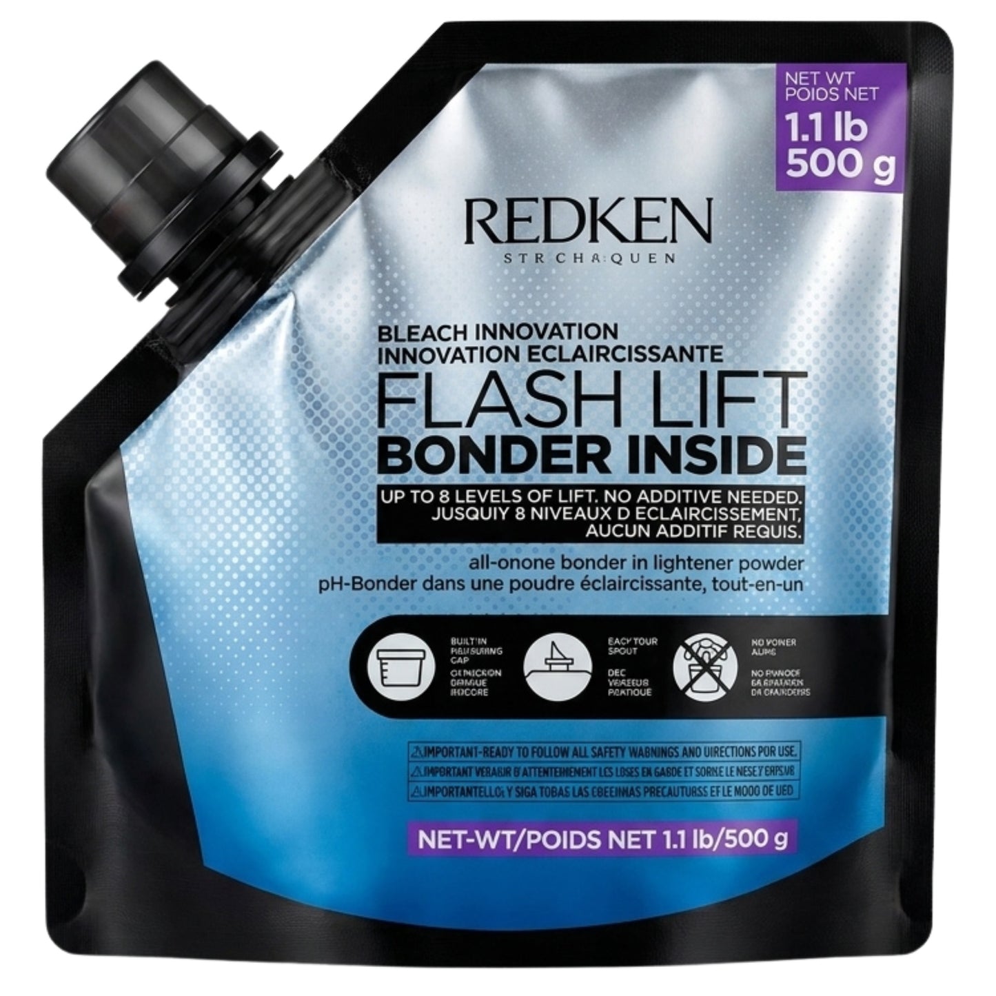 Redken Flash Lift bonder Inside Up to 8 Levels Lightener Powder 500g