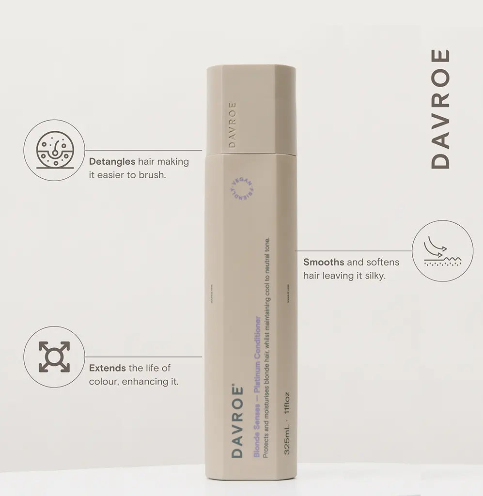 Davroe Blonde Senses Platinum Shampoo and Conditioner 1000ml