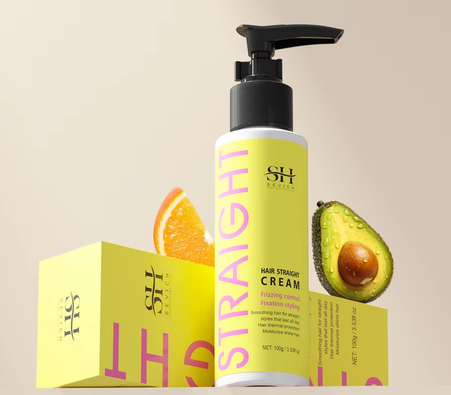 Sevich Hair Straight Cream 100g