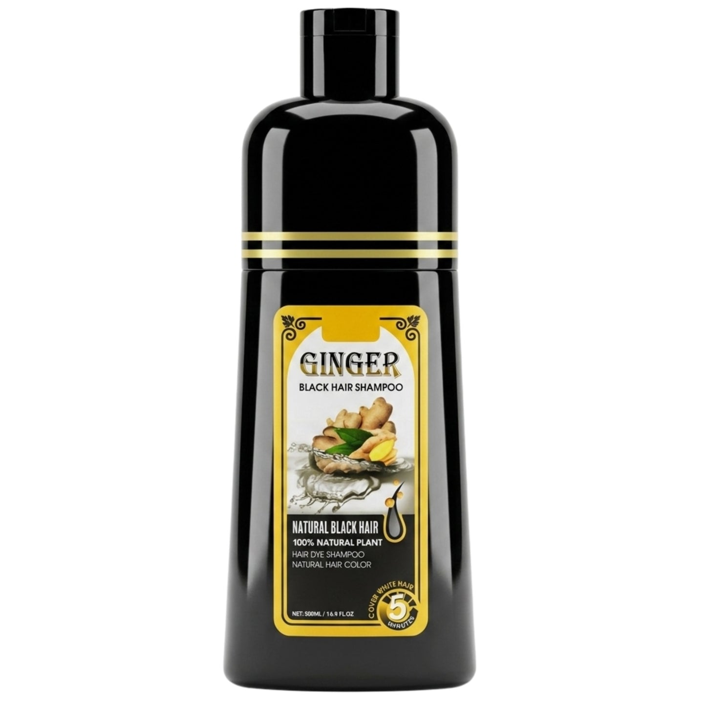 Sevich Ginger DIY Black Hair Dye Shampoo 500ml