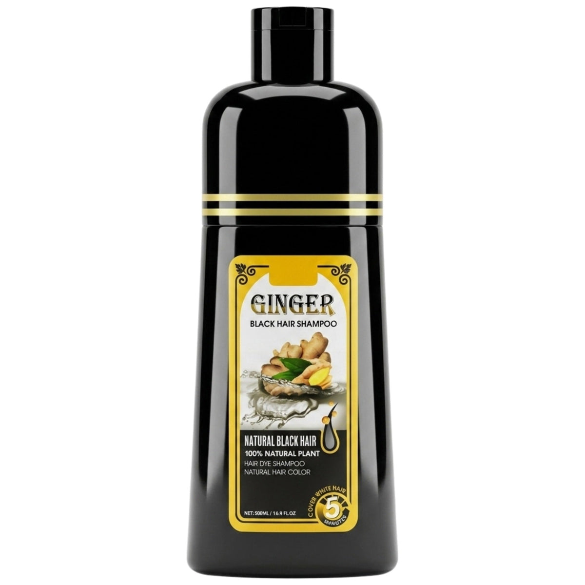 Sevich Ginger DIY Black Hair Dye Shampoo 500ml