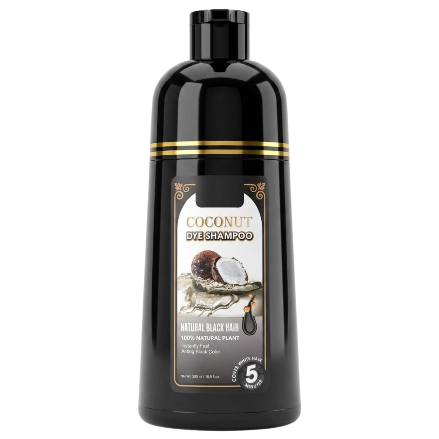 Sevich Natural Black DIY Coconut Hair Dye Shampoo 500ml