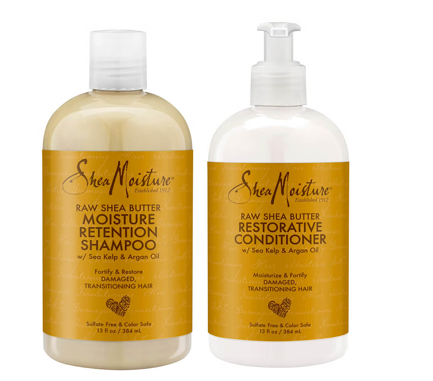 Shea Moisture Restorative Raw Shea Butter Shampoo and Conditioner 384ml