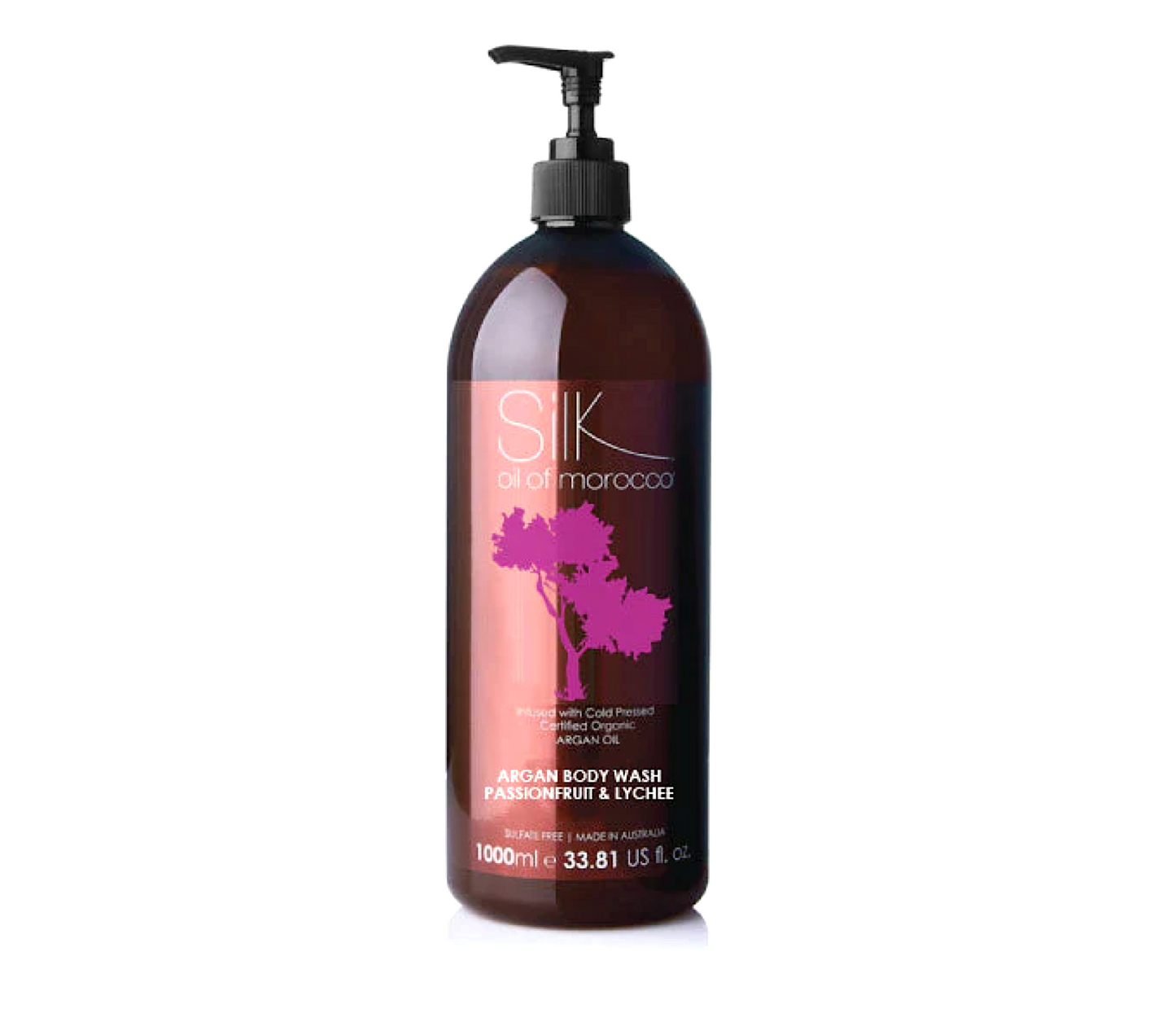 Silk Oil of Morocco Passionfruit and Lychee Argan Body Wash 1000ml