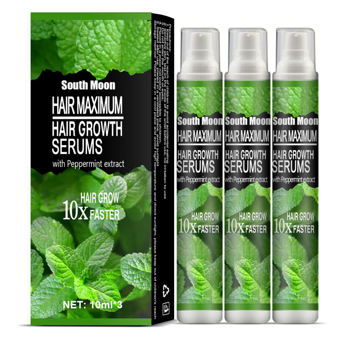 South Moon Hair Maximum Hair Growth Peppermint Serums Kit