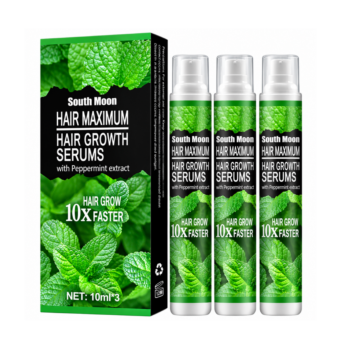 South Moon Hair Maximum Hair Growth Peppermint Serums Kit