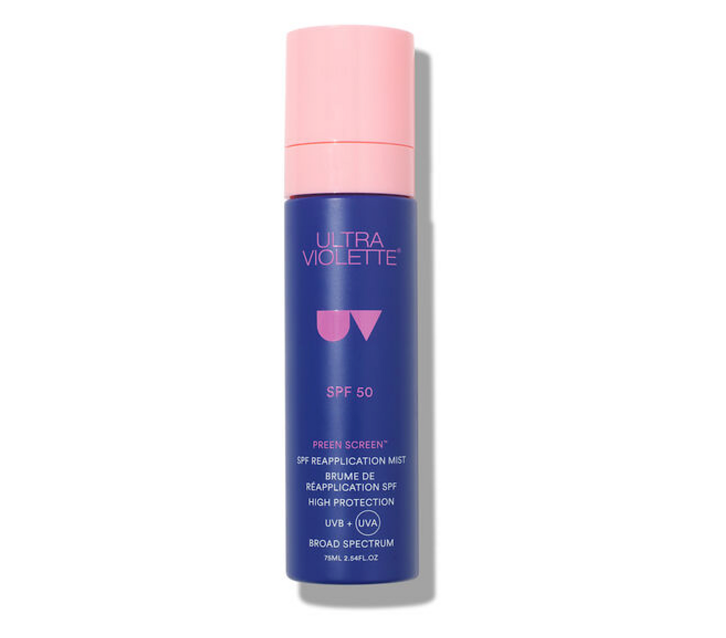 Ultra Violette Preen Screen SPF50 Reapplication Mist Skinscreen 75ml