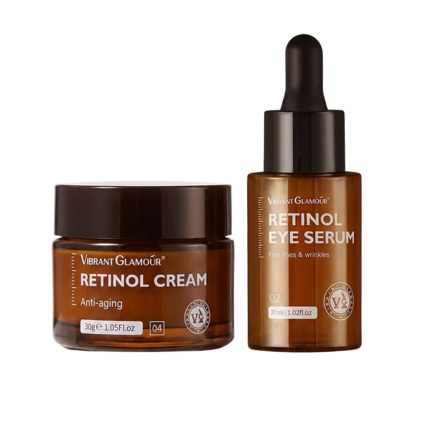 Vibrant Glamour Retinol Cream and Eye Serum Duo
