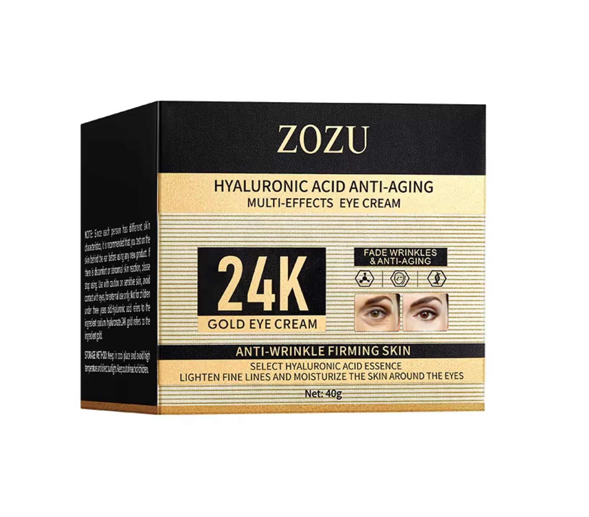 Zozu Hyaluronic Acid Anti Ageing 24K Gold Eye Cream 40g
