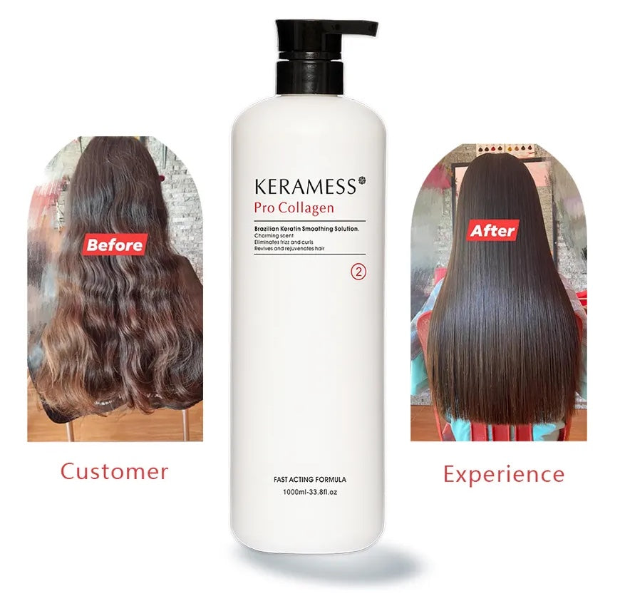 Keramess Pro Collagen Brazilian Keratin Smoothing Solution 1000ml