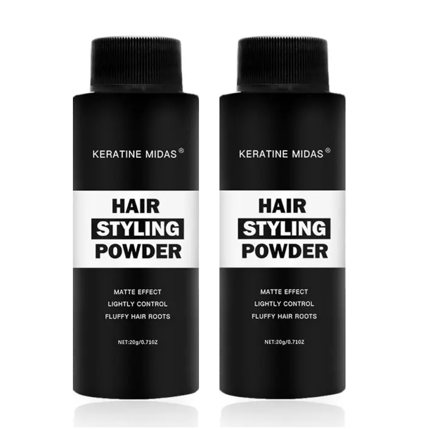 Keratine Midas Hair Styling Powder 20g duo
