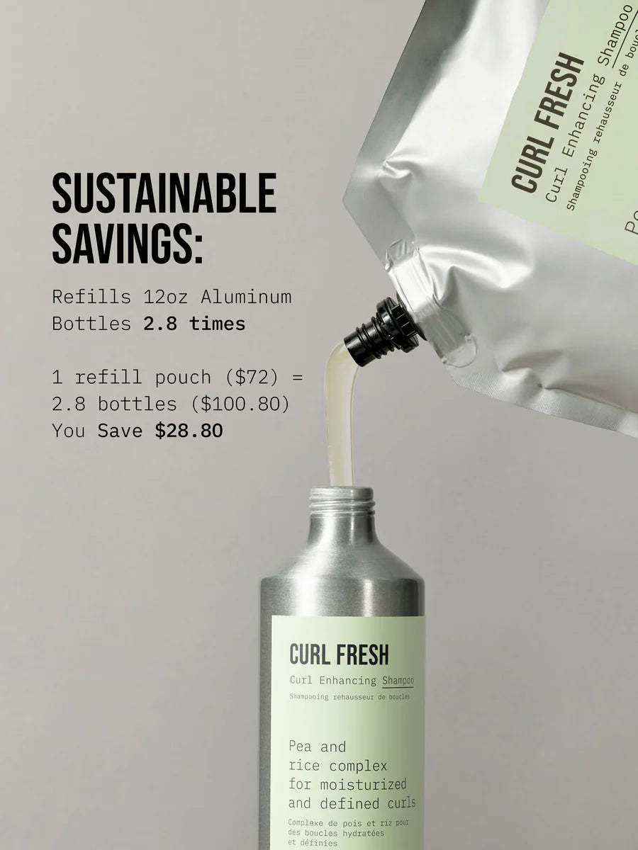 AG Care Curl Fresh Curl Enhancing Shampoo and Coconut Avocado Conditioner 1000ml