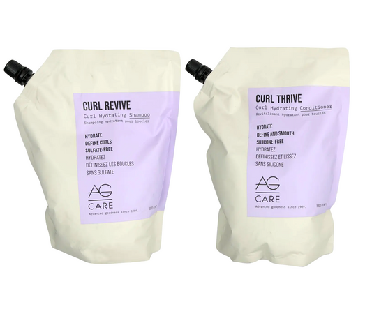 AG Care Curl Thrive Curl Hydrating Shampoo and Conditioner 1000ml