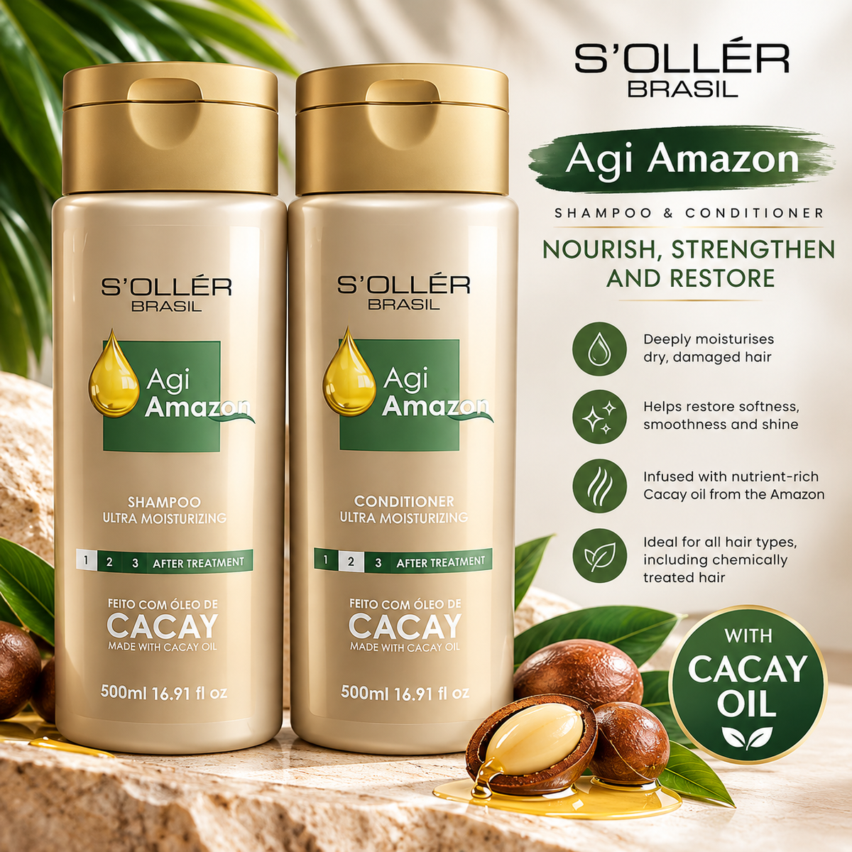 Agi Amazon Ultra Moisturizing Conditioner 500ml (2pc)