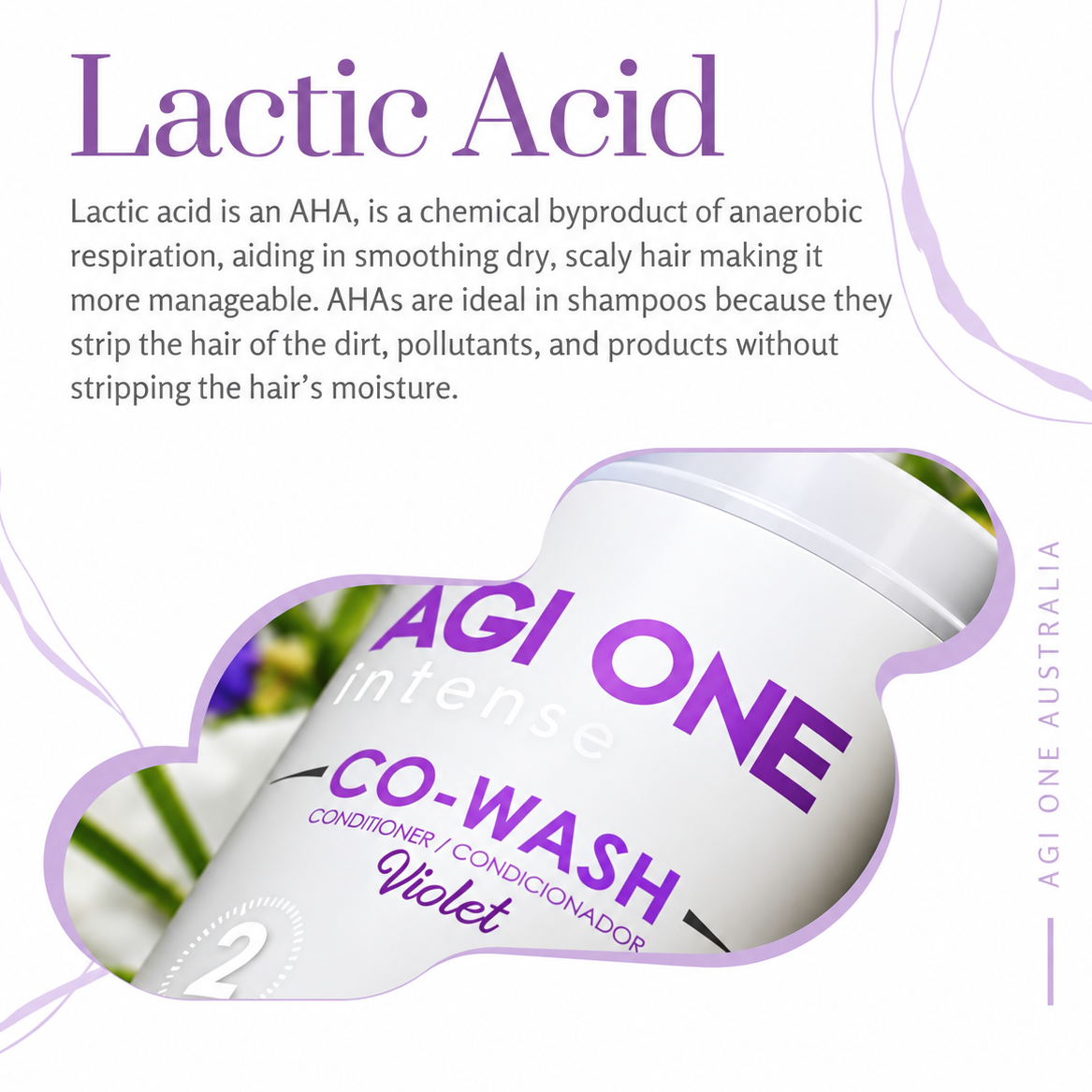 Agi One Intenseliss Co Wash Violet 1000ml