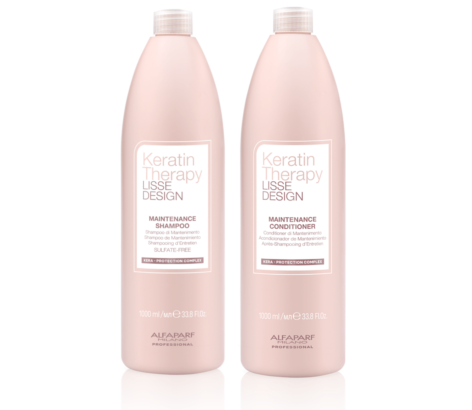 Alfaparf Keratin Therapy Lisse Design Maintenance Shampoo and Conditioner 1000ml 