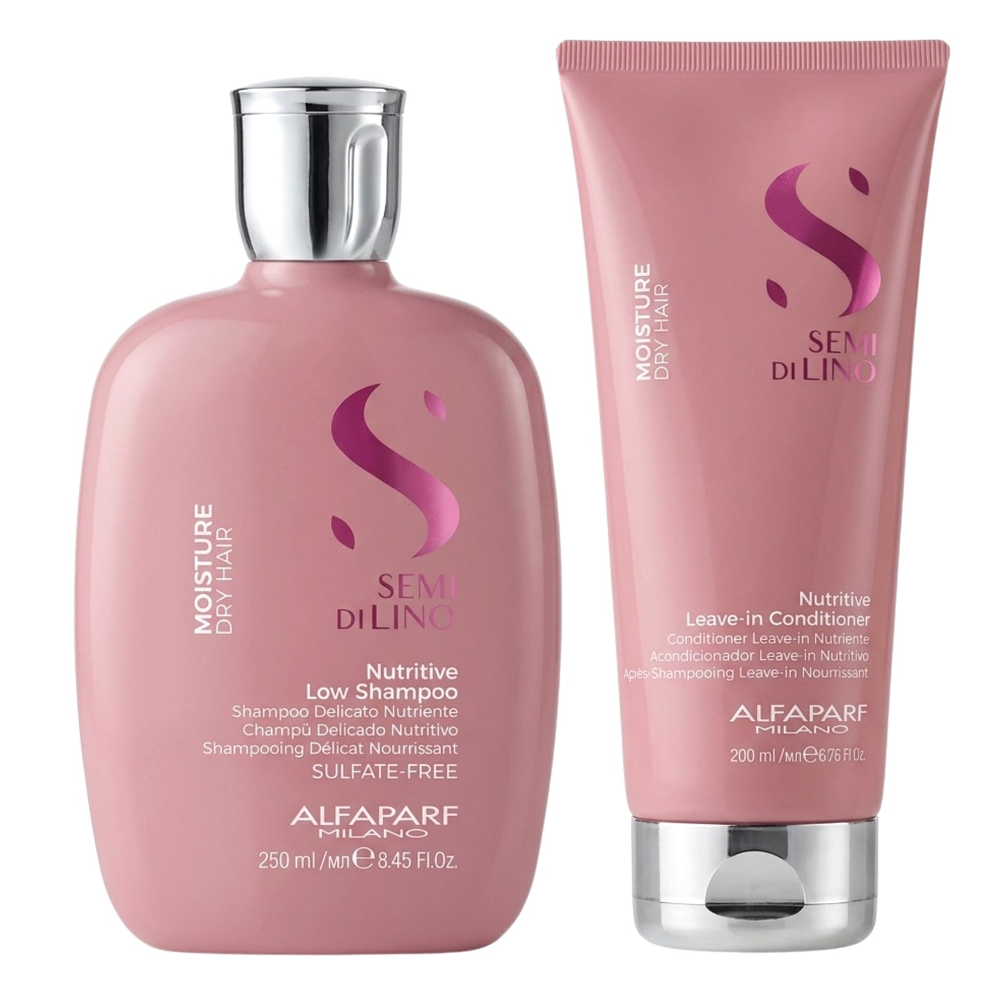 Alfaparf Milano Moisture Nutritive Low Shampoo and Leave In Conditioner Duo