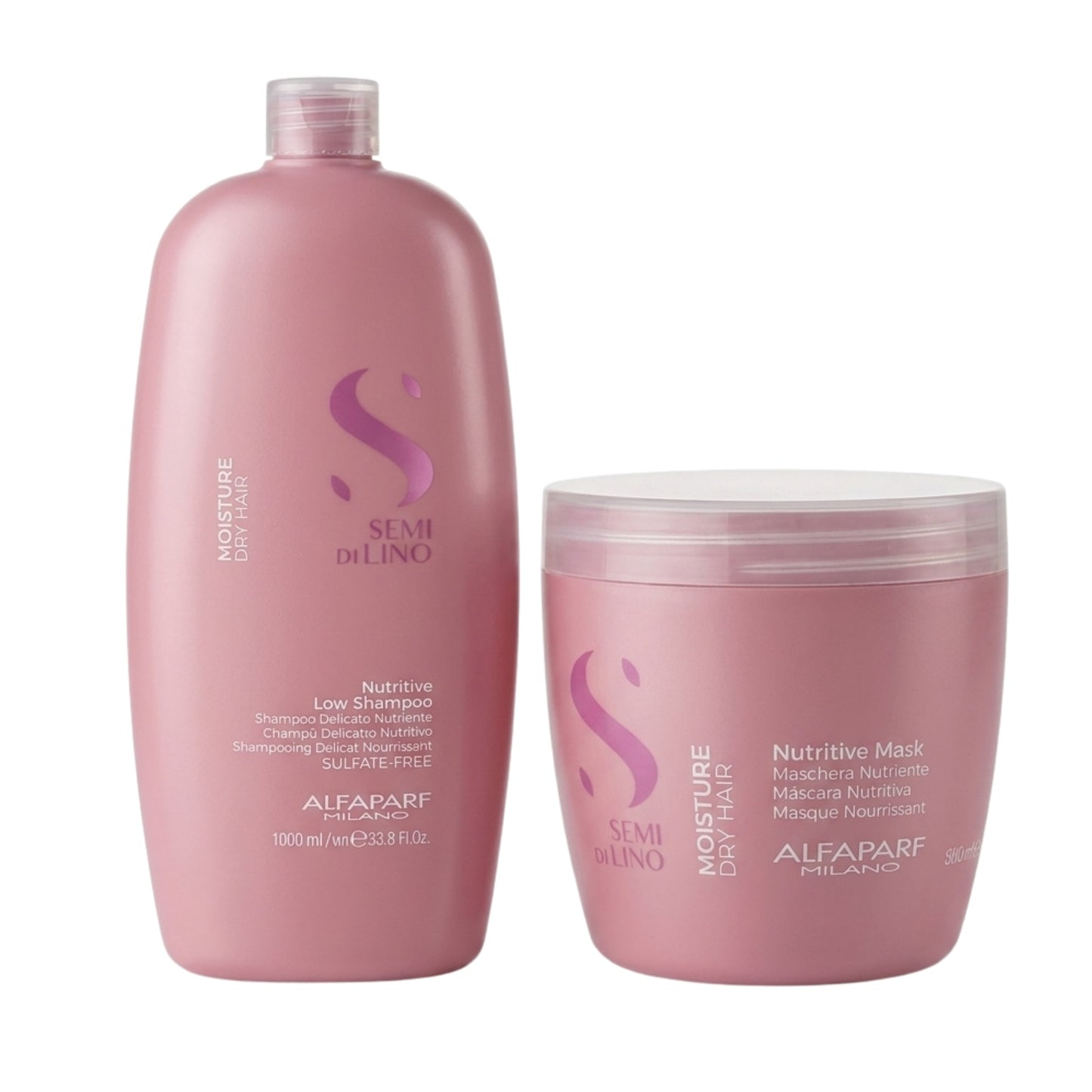 Alfaparf Milano Moisture Nutritive Low Shampoo and Moisture Mask Pack