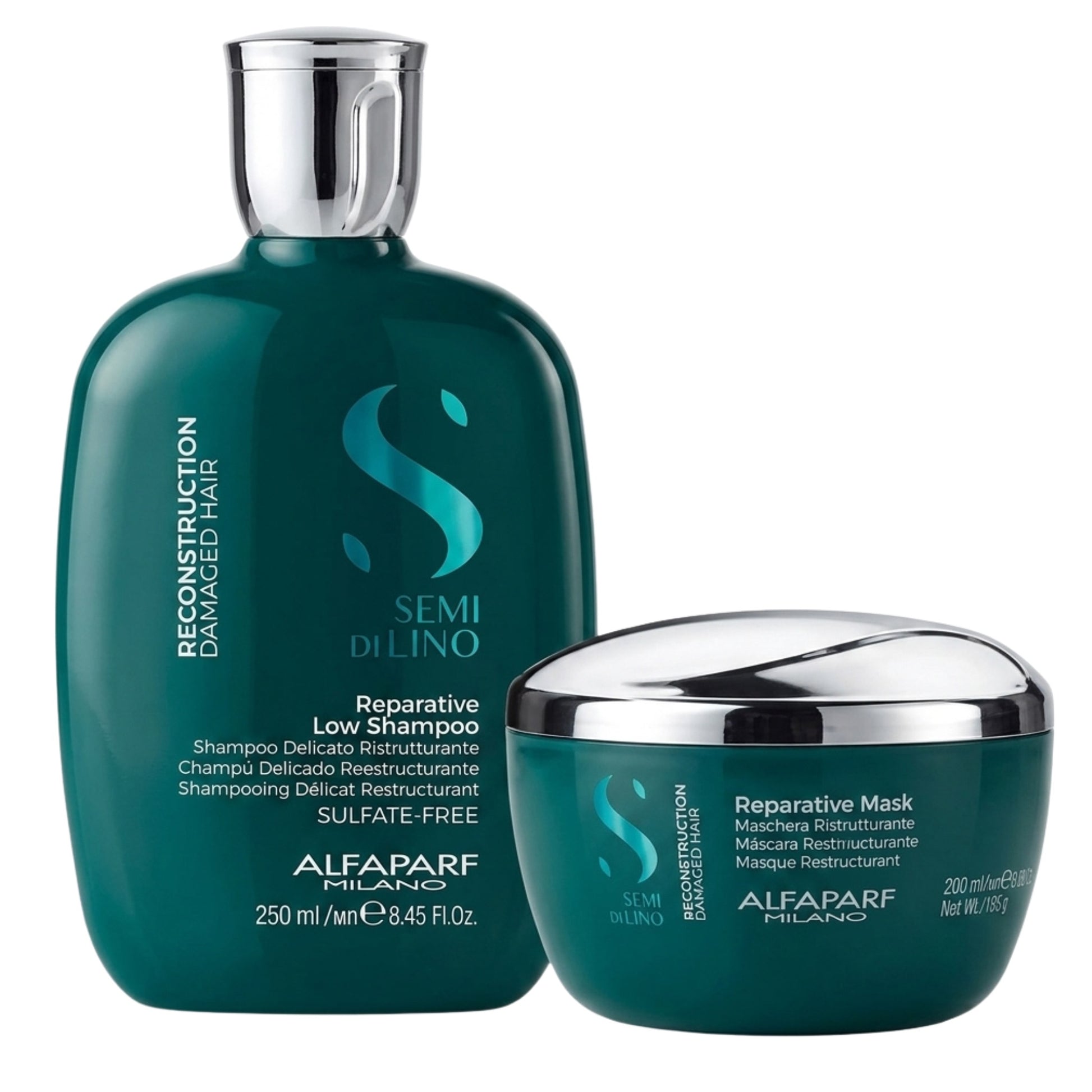 Alfaparf Milano Reconstruction Reparative Low Shampoo and Conditioner Duo