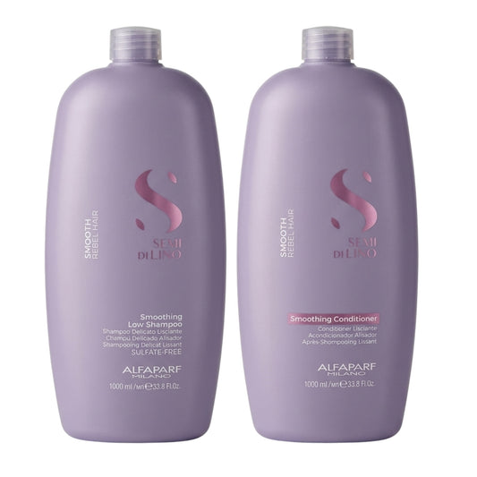 Alfaparf Milano Semi Di Lino Smooth Smoothing Shampoo and Conditioner 1000ml