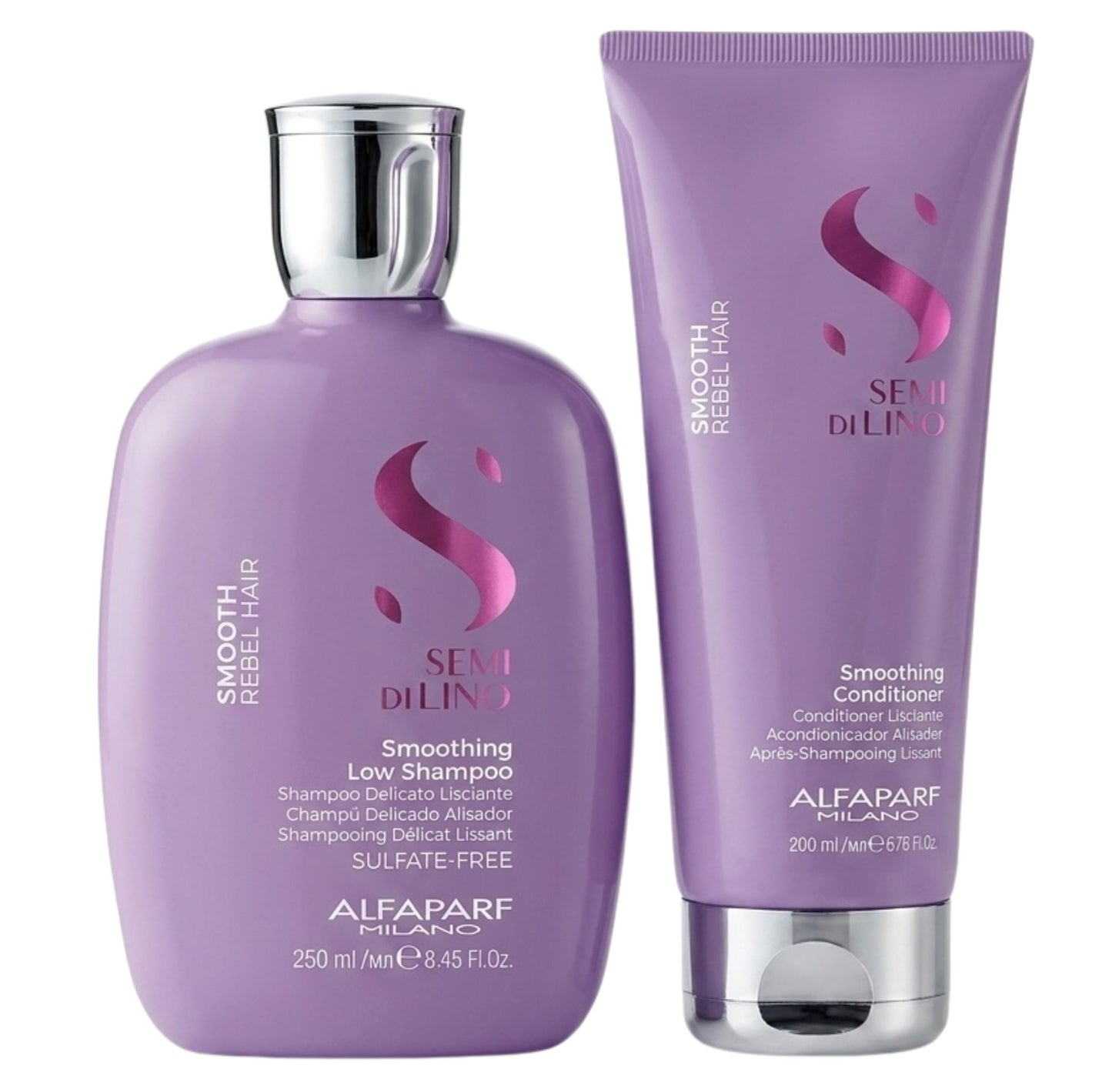 Alfaparf Milano Semi Di Lino Smooth Smoothing Shampoo and Conditioner Duo