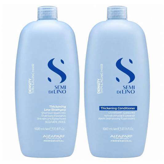 Alfaparf Milano Semi Di Lino Thickening Low Shampoo and Conditioner 1000ml