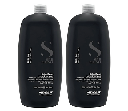 Alfaparf Semi Di Lino Sublime Detoxifying Low Shampoo 1000ml (2pc)